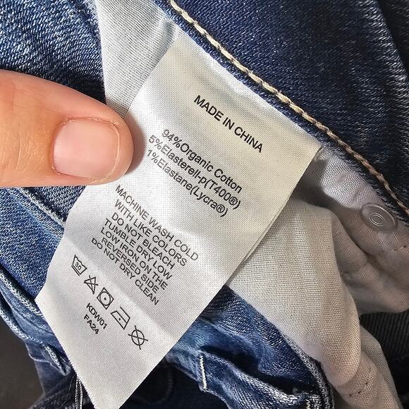 Quince medium wash blue jeans Women's size 26 straight leg mid rise denim - Picture 4 of 4